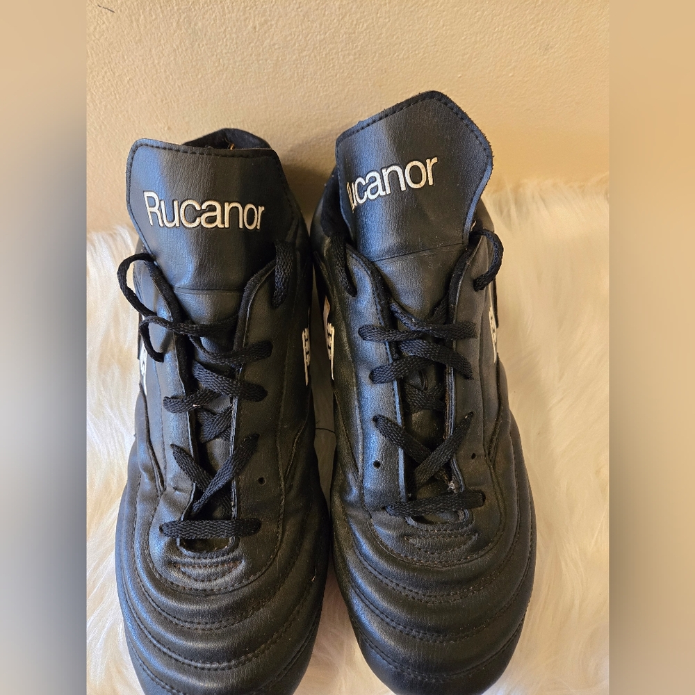 Rucanor Soccer Football Men's Shoe Black & White Size US 11.5 UK 10.5 EUR 45
